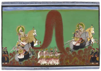 Maharana Shambhu Singh of Mewar Playing Holi, 1868-69